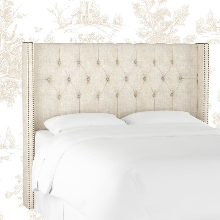 Kelly Clarkson Home Atwood Upholstered Wingback Headboard & Reviews